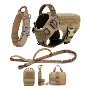 Malinois Training Walking Vest Dog Harness And Collar For Medium and Large Dogs